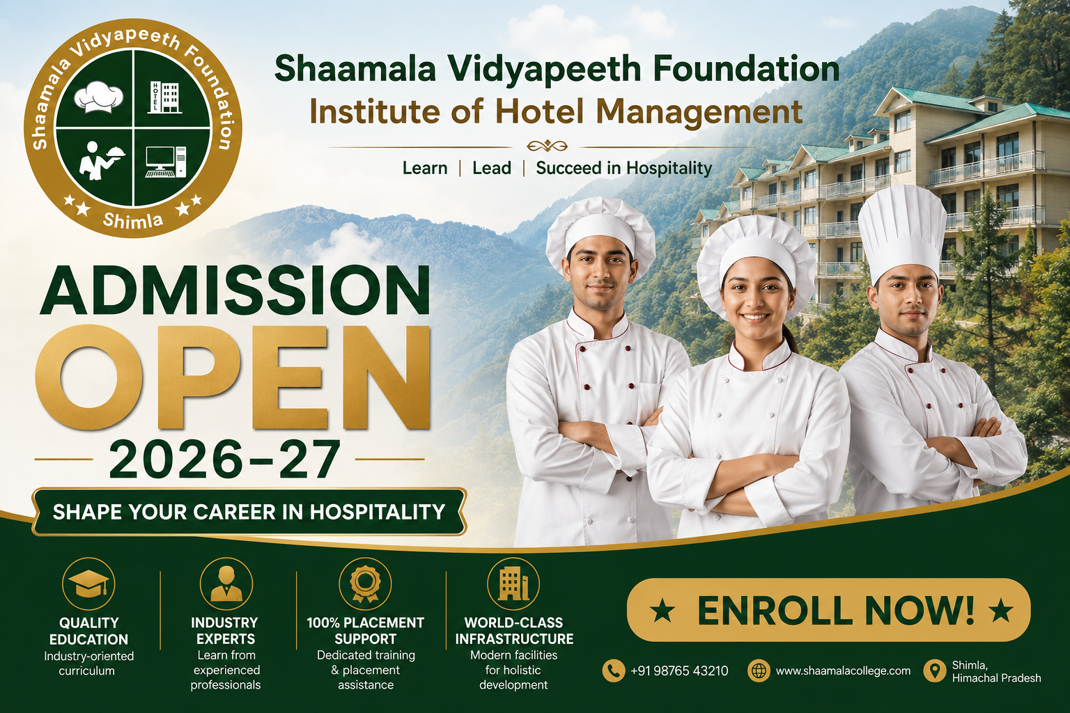 Hotel Management College in Shimla Courses